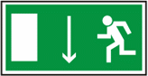 Указатель двери эвакуационного выхода (левосторонний)