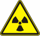 Опасно. Радиоактивные вещества или ионизирующее излучение.